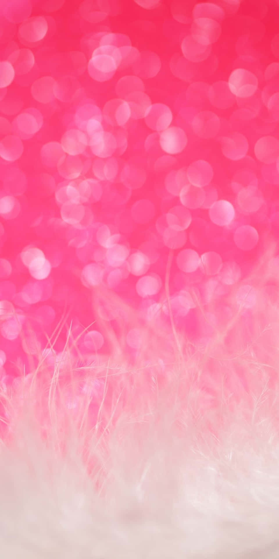 Fur Texture With Sparkly Pink Bokeh Background