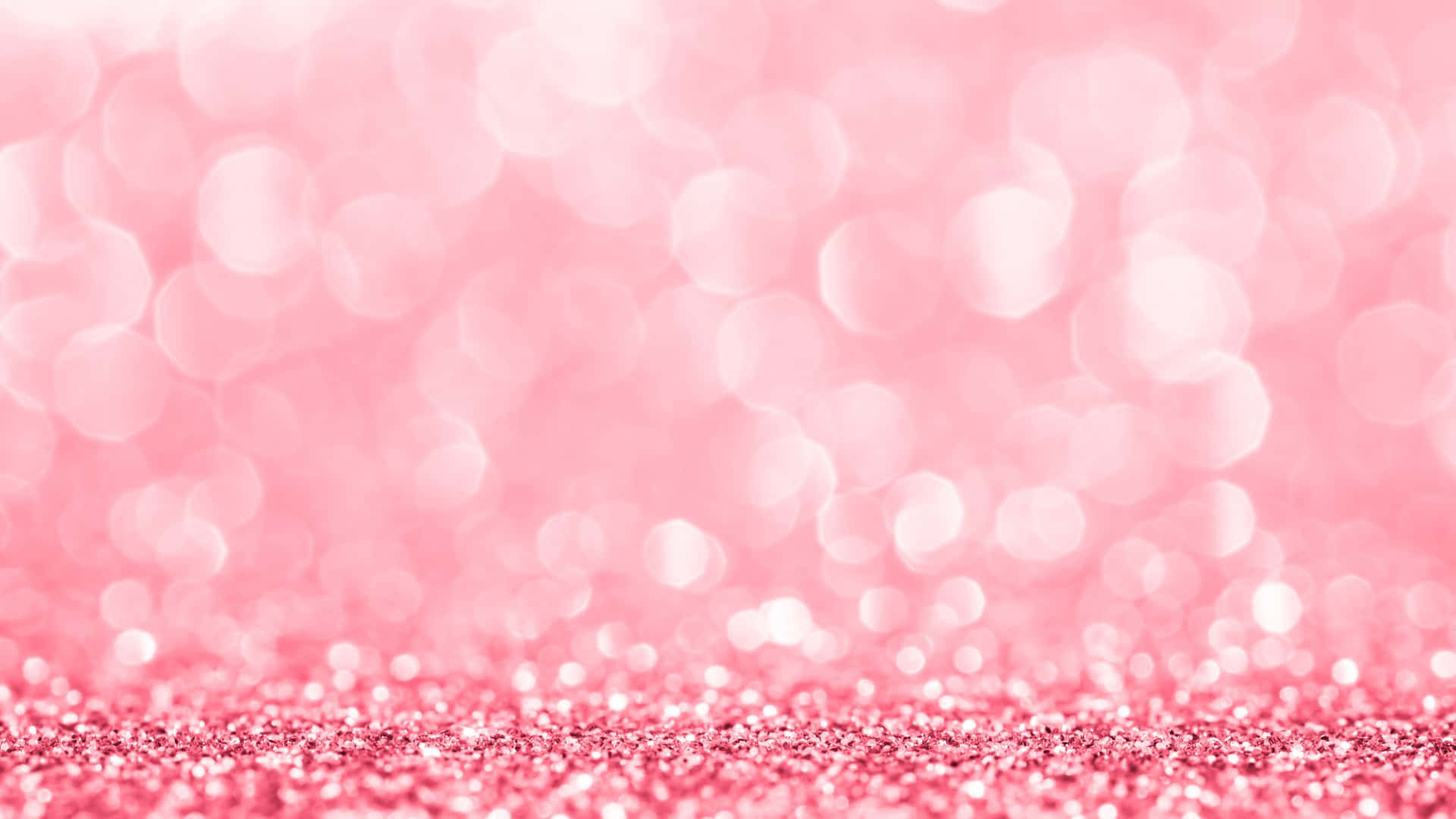 Sparkly Pink Bokeh And Glitter Background
