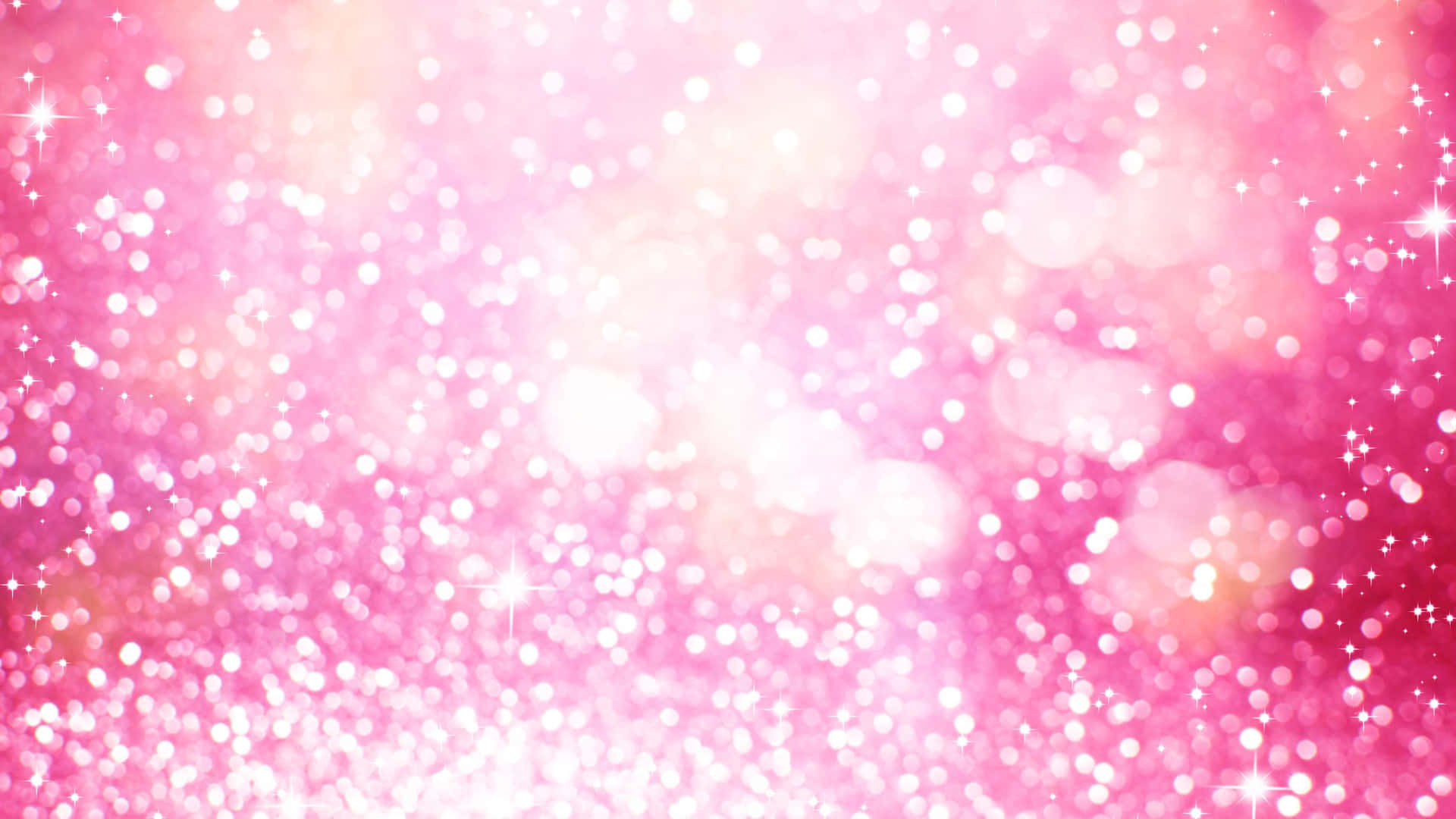 Glistening Sparkly Pink With Bokeh Background