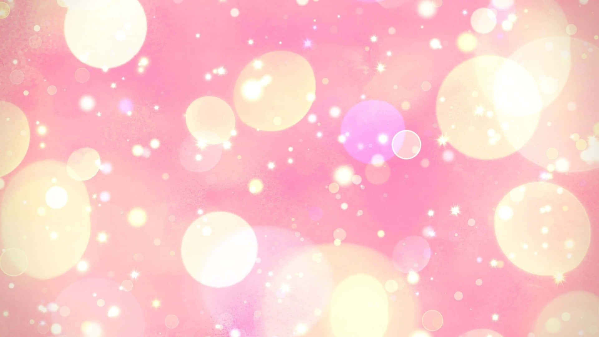 Pastel Bokeh Sparkly Pink Background