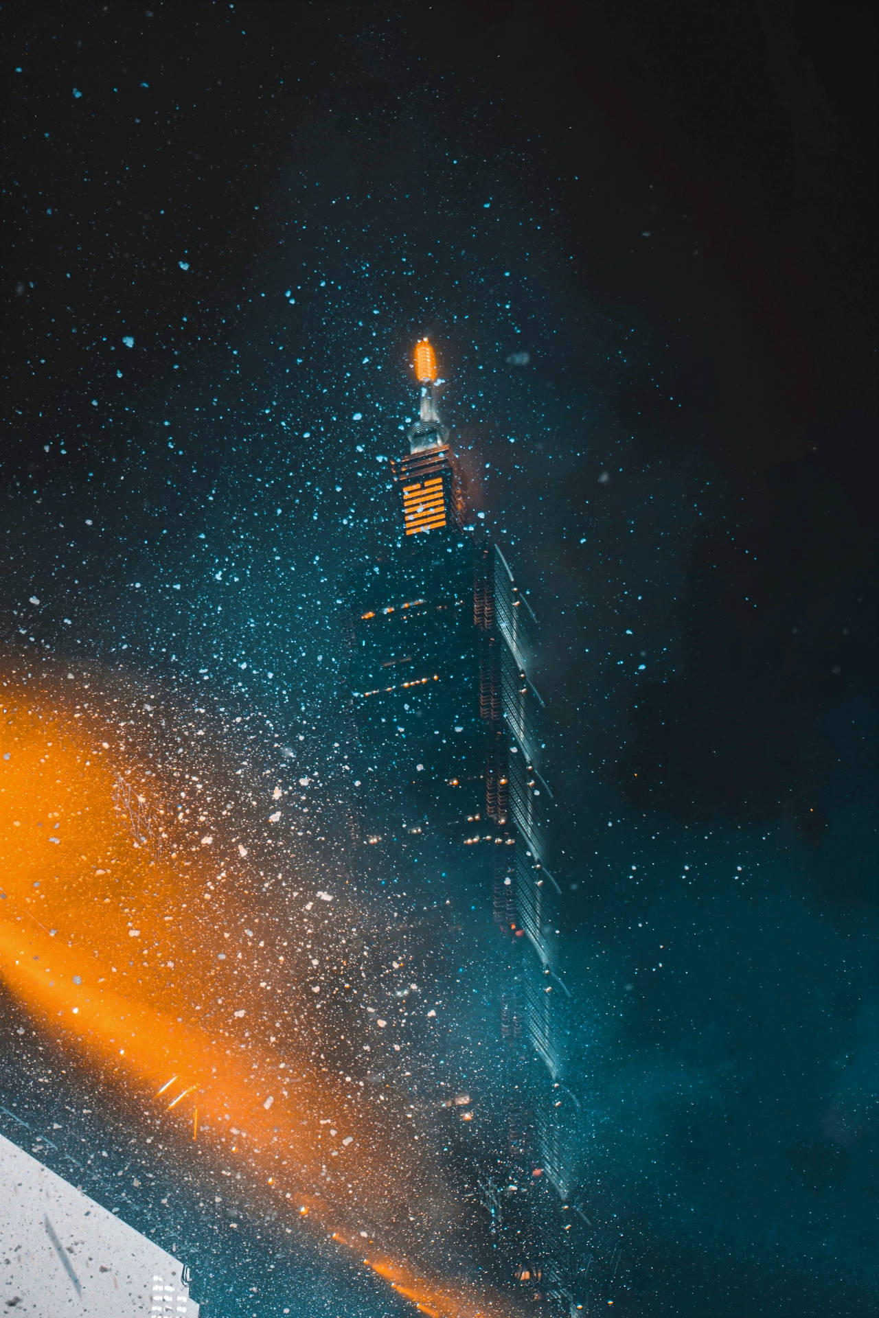 Sparkly Taipei 101 Tower Wallpaper