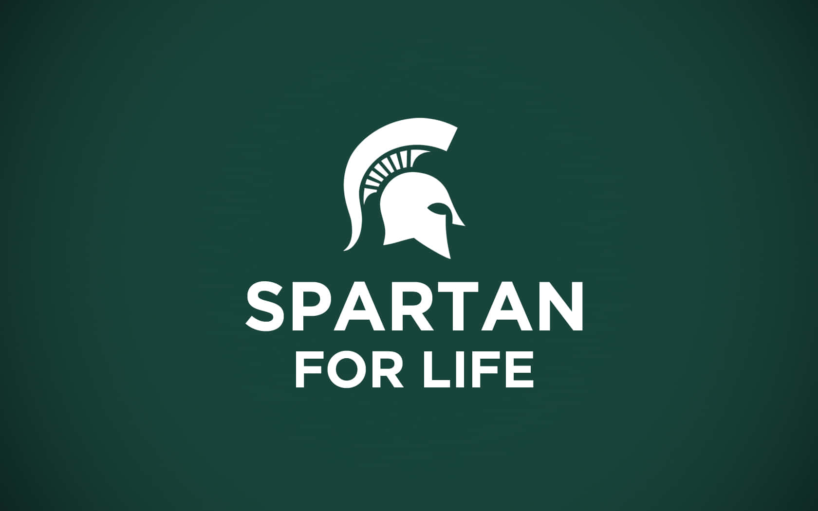 Spartanfor Life Logotyp På En Grön Bakgrund. Wallpaper