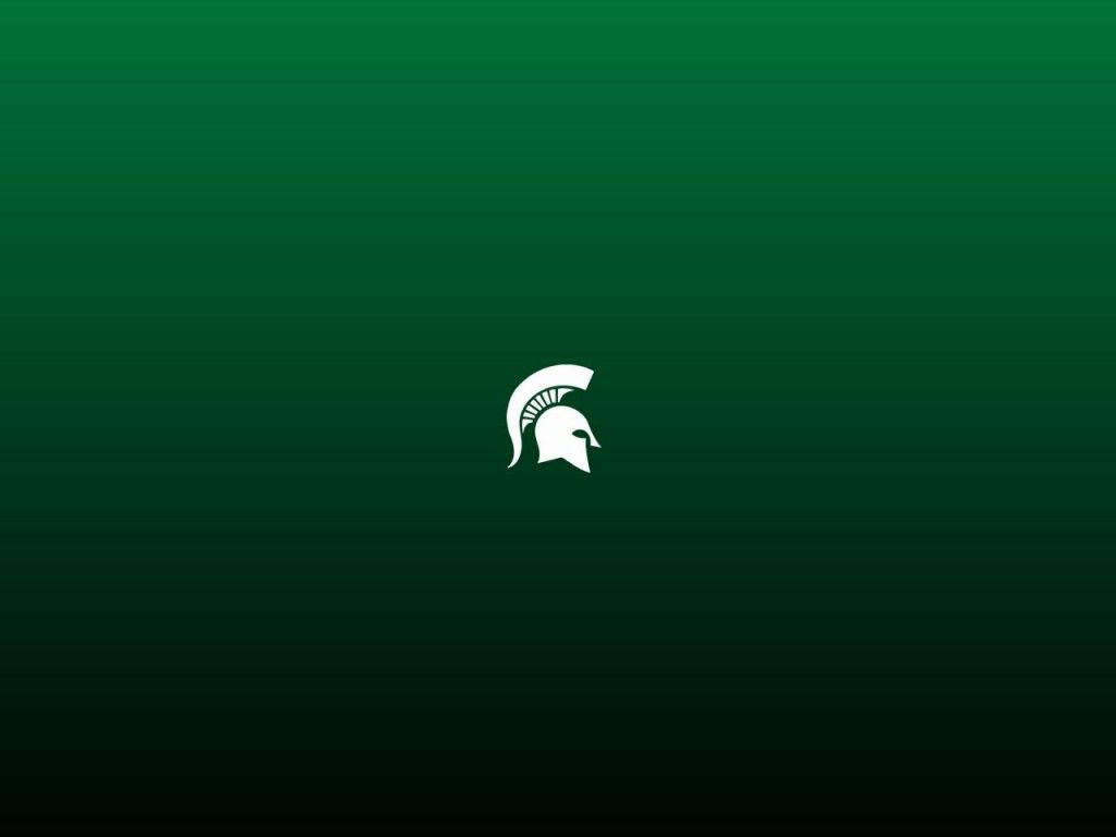 Logotipode Los Espartanos De La Universidad Estatal De Michigan En Degradado. Fondo de pantalla