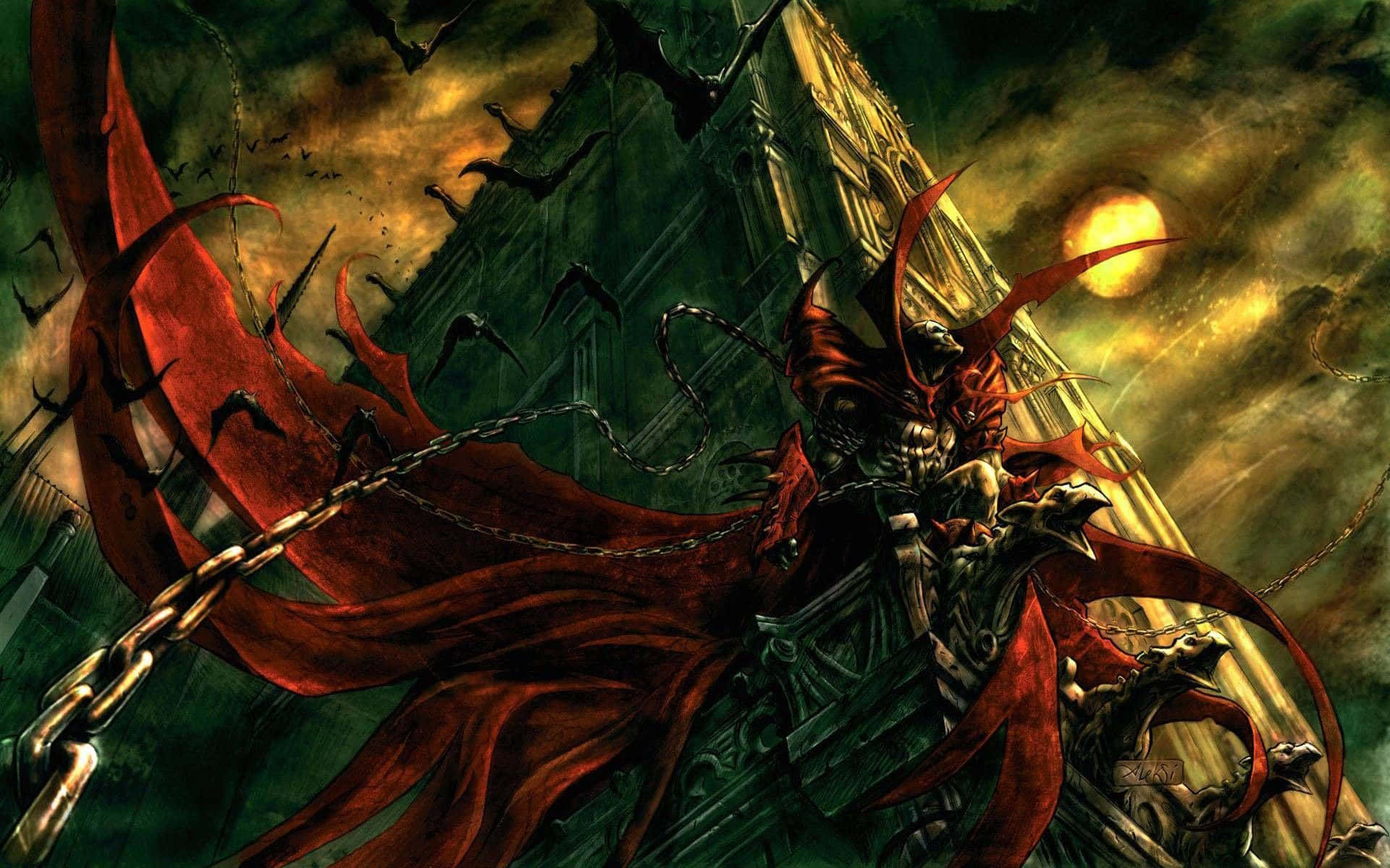 Brace yourself for a thrilling journey into Spawn HD Wallpaper