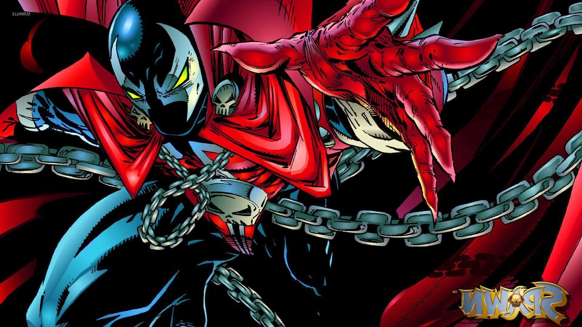 Crime fighter Spawn in action Wallpaper
