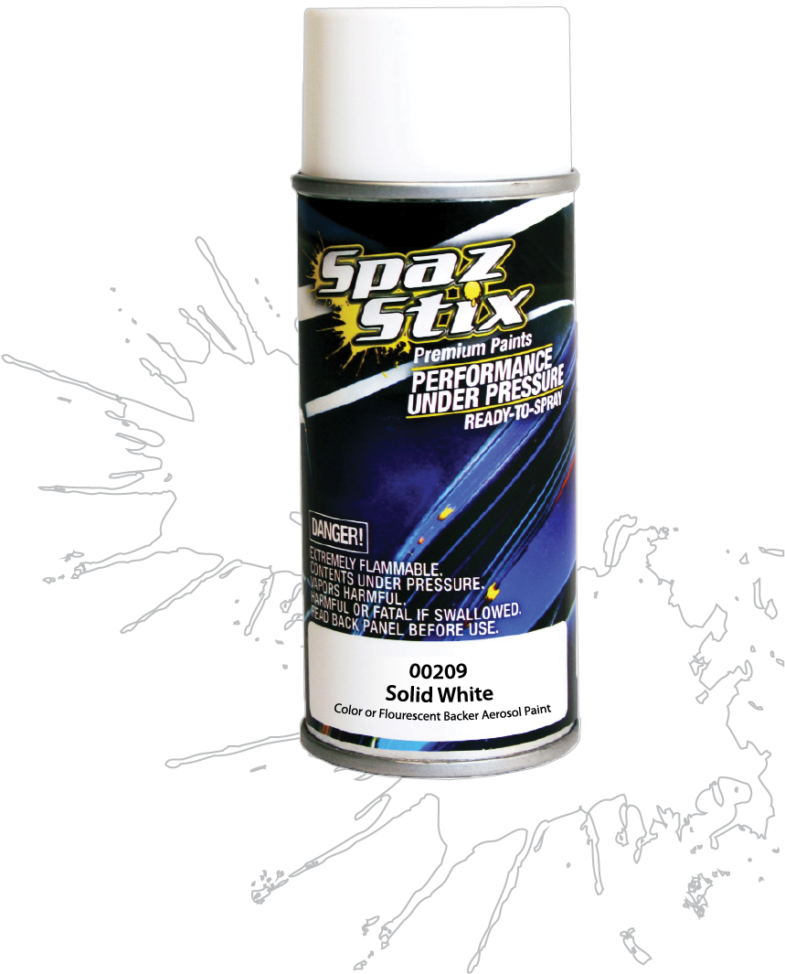 Spaz Stix Solid White Spray Paint Can PNG