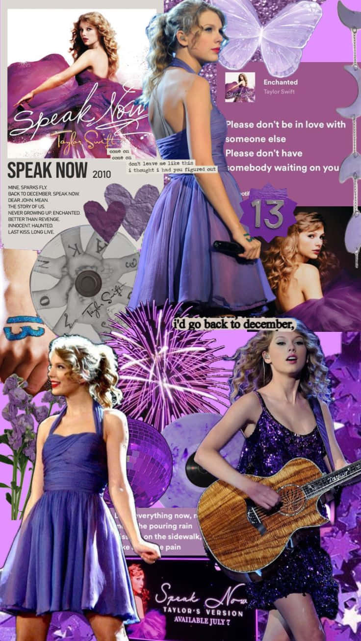 Speak Now Collage Taylor Swift Wallpaper