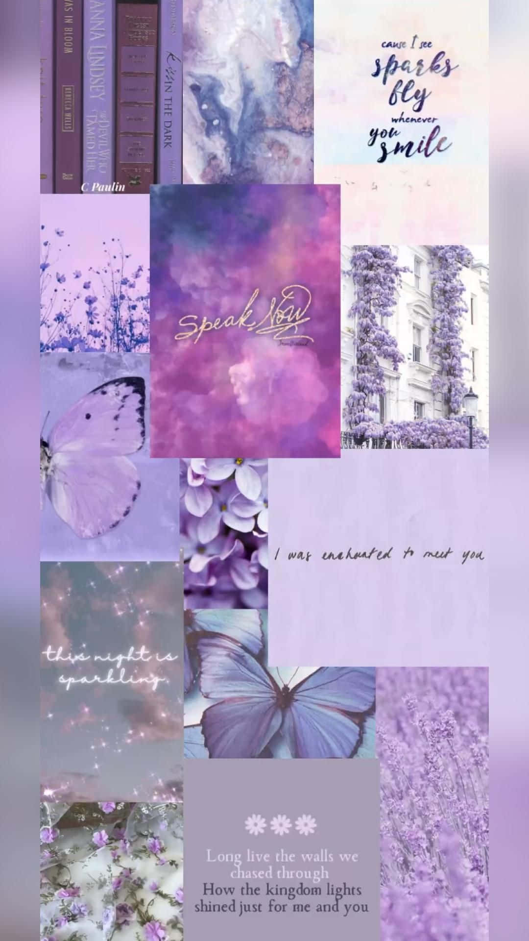 Speak Now Inspired Collage Wallpaper