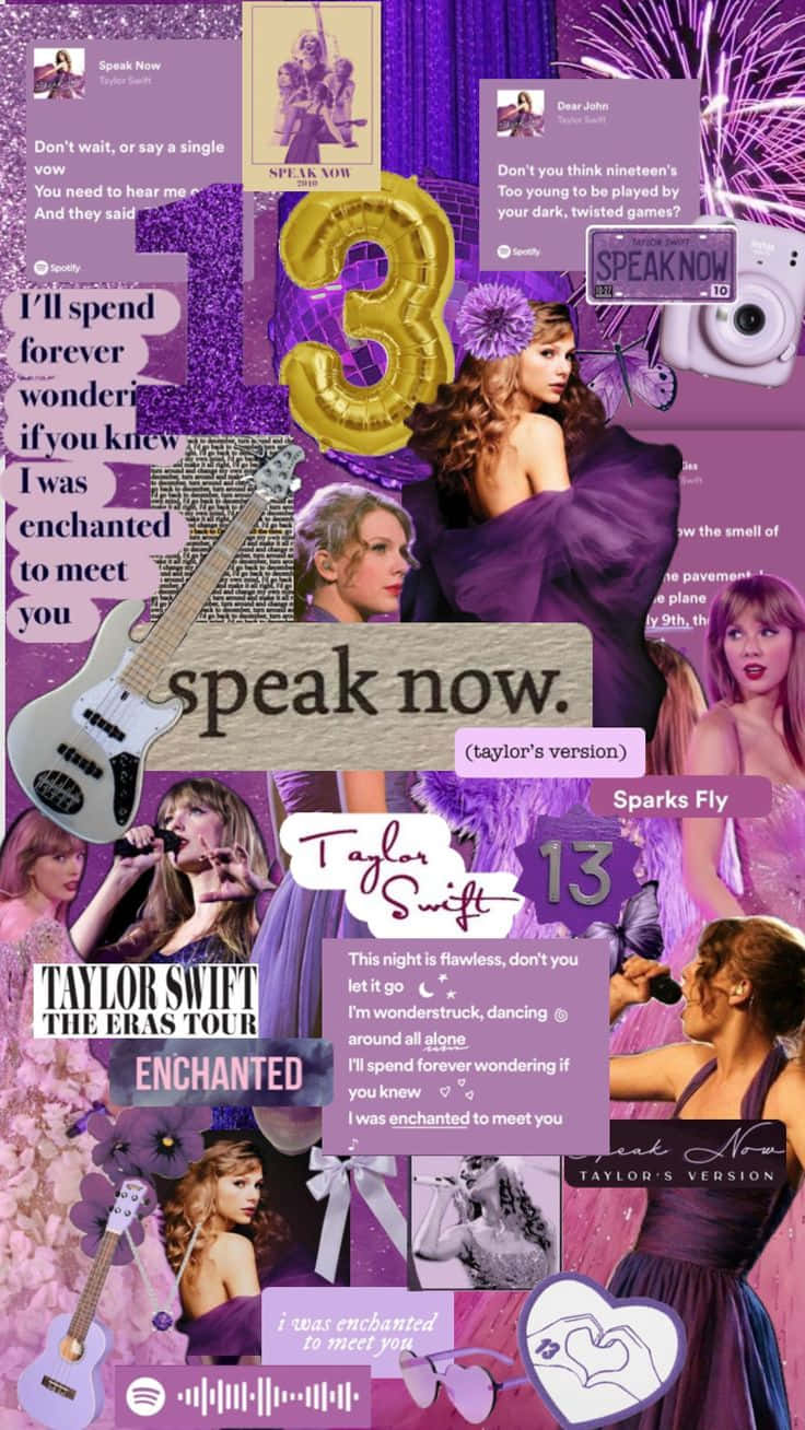 Speak Now Taylor Swift Collage Wallpaper