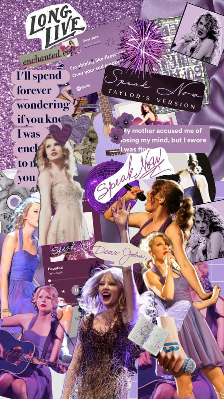 Speak Now Taylor Swift Collage Wallpaper