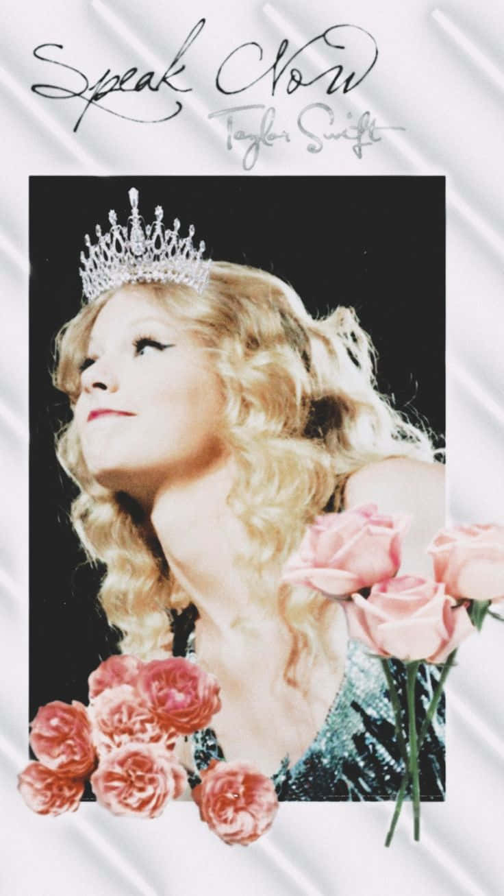Speak Now Taylor Swift Rosesand Tiara Wallpaper
