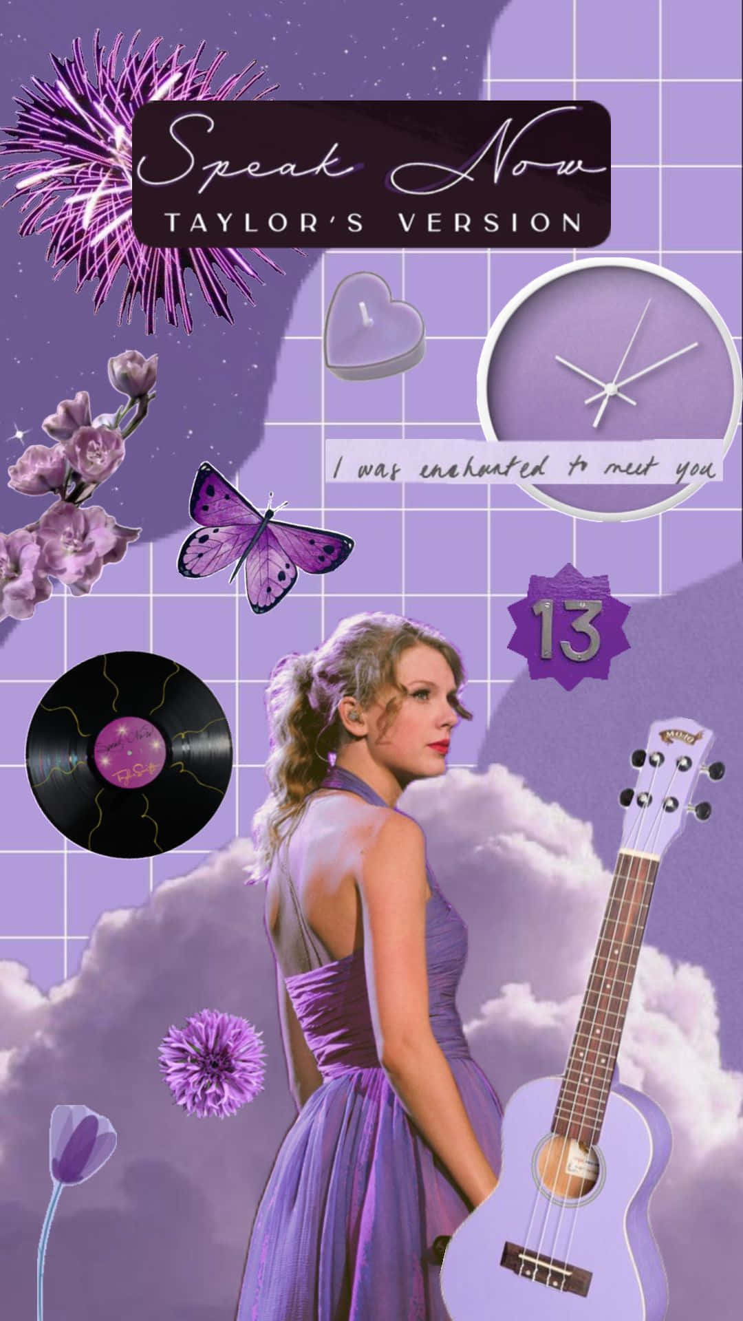 Speak Now Taylors Version Collage Wallpaper