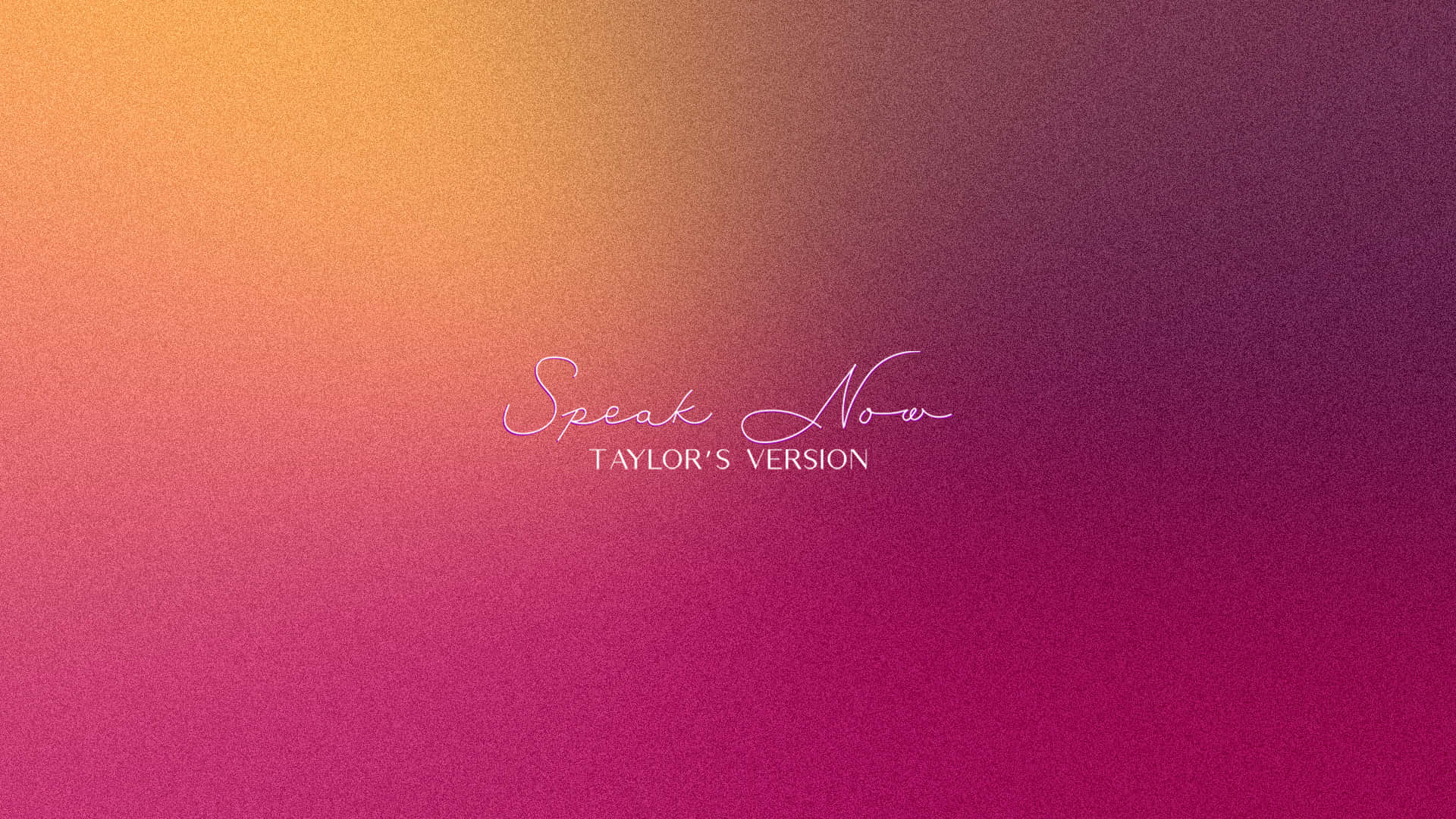 Speak Now Taylors Version Gradient Background Wallpaper