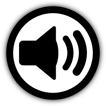 Speaker Icon Black Background PNG