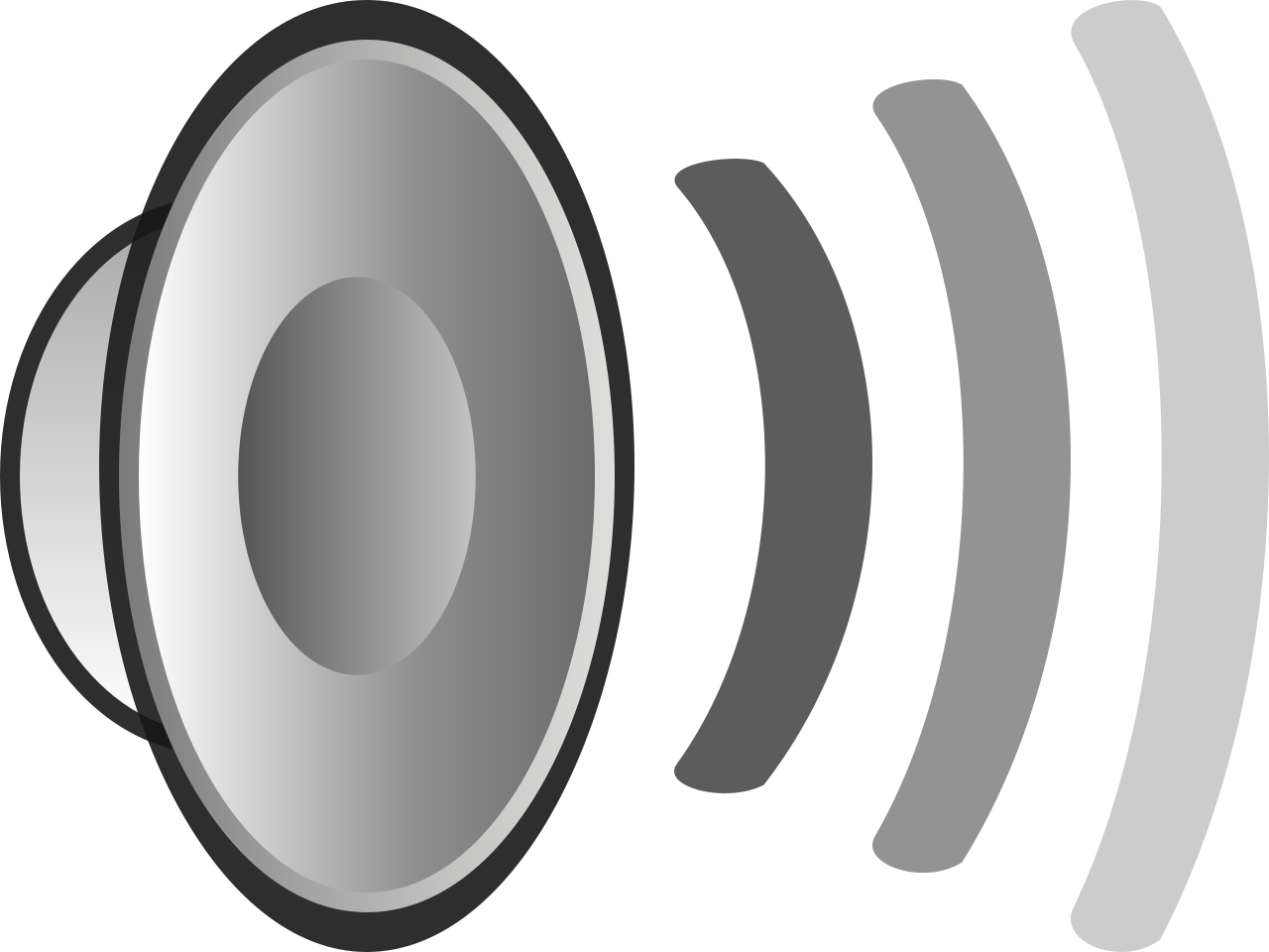 Speaker Sound Waves Icon PNG
