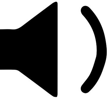 Speaker Volume Icon Blackand White PNG