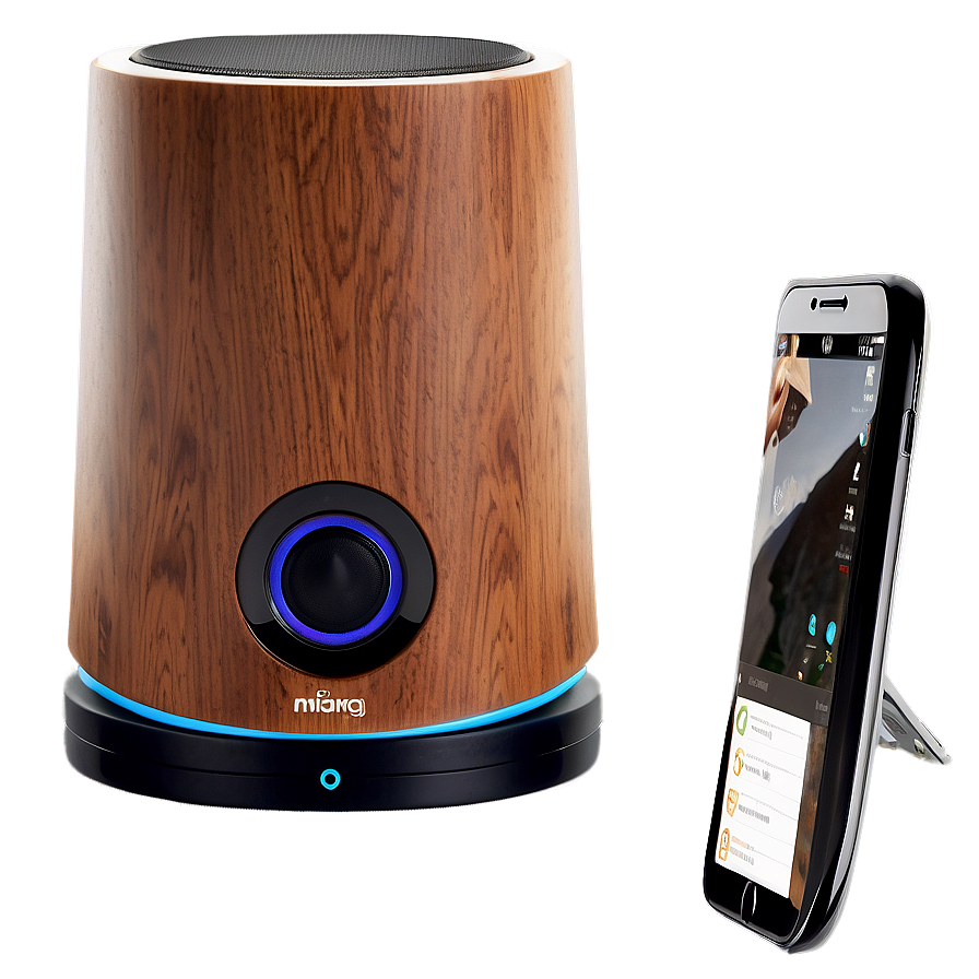 Speaker With Smartphone Dock Png Qwv56 PNG