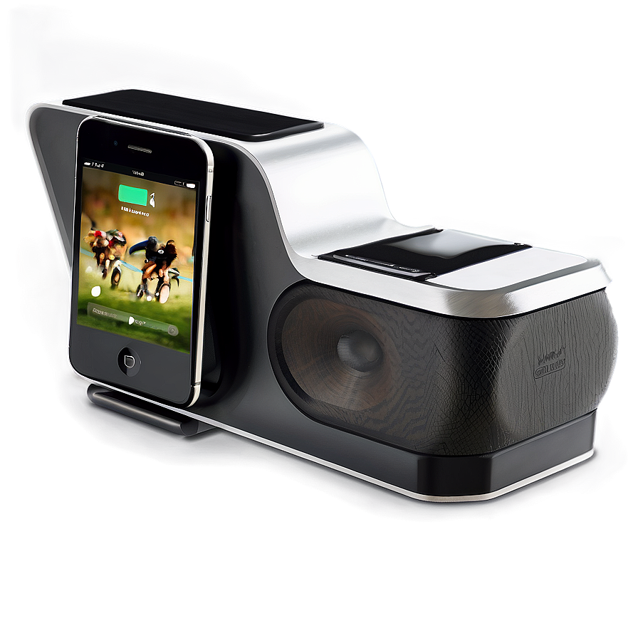 Speaker With Smartphone Dock Png Raj PNG