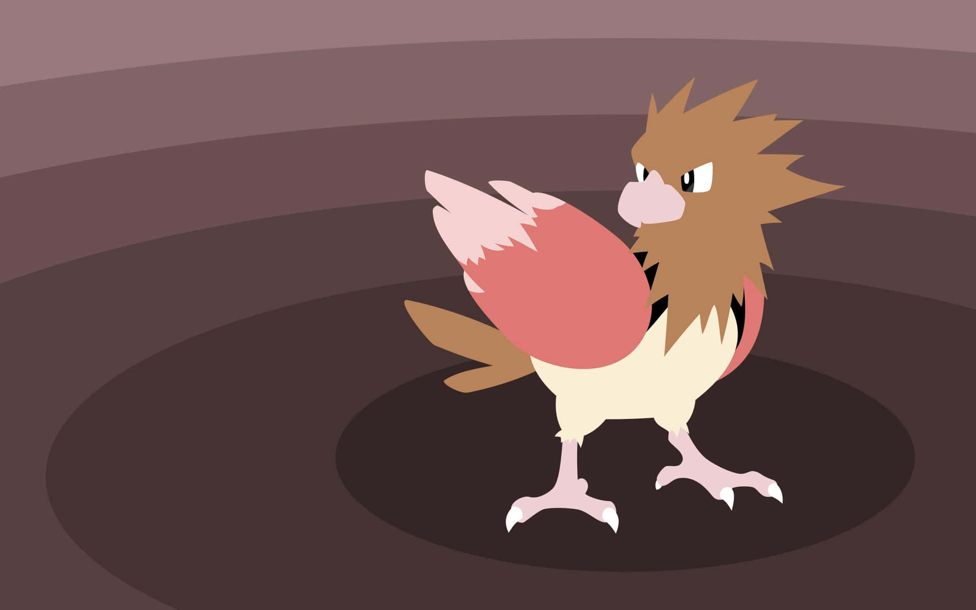 Spearow Vector Art With Brown Background Wallpaper