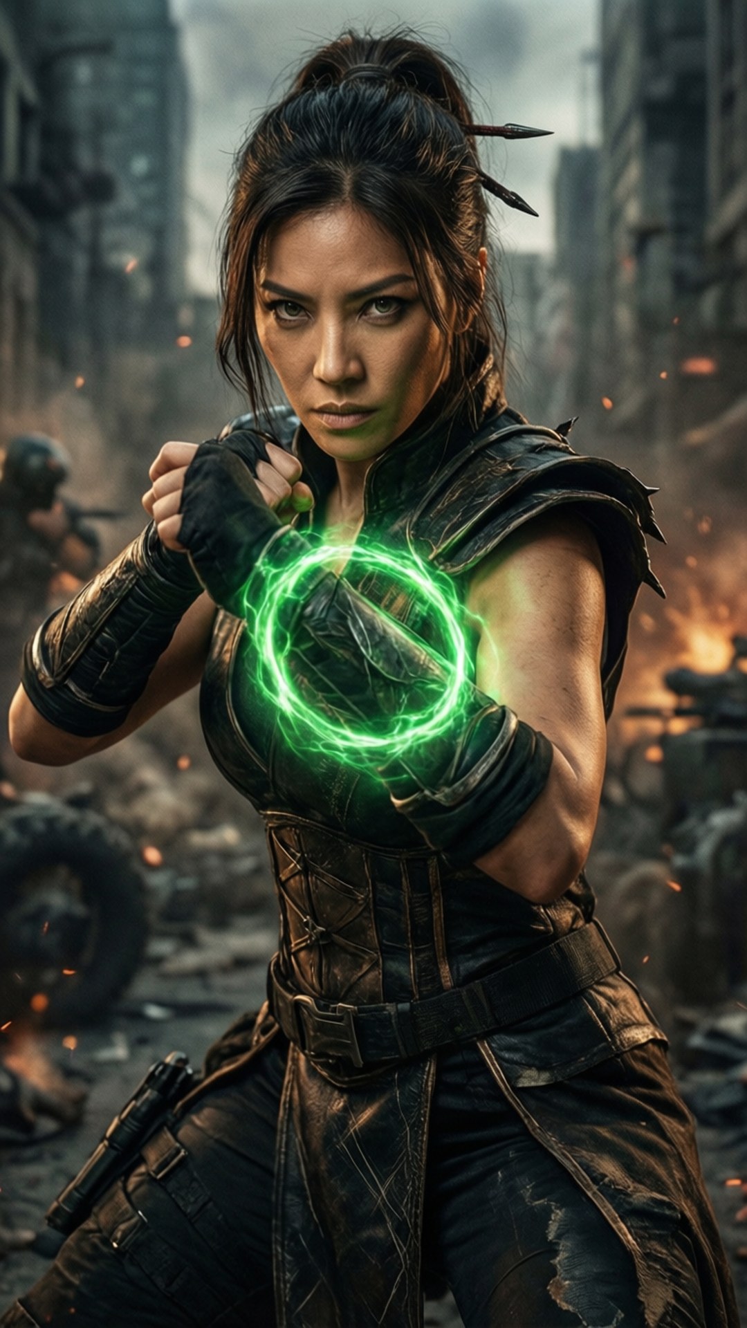Sonya Blade prête au combat dans Mortal Kombat Armageddon
