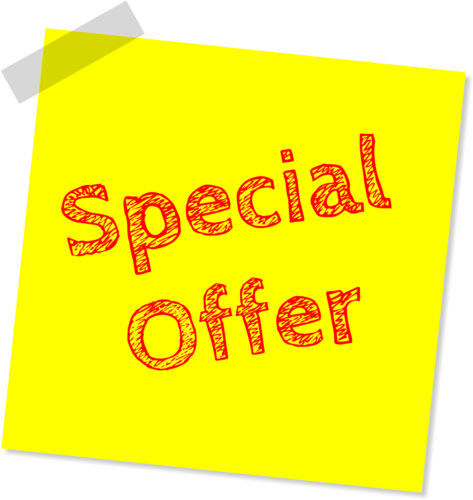 Special Offer Post It Note PNG