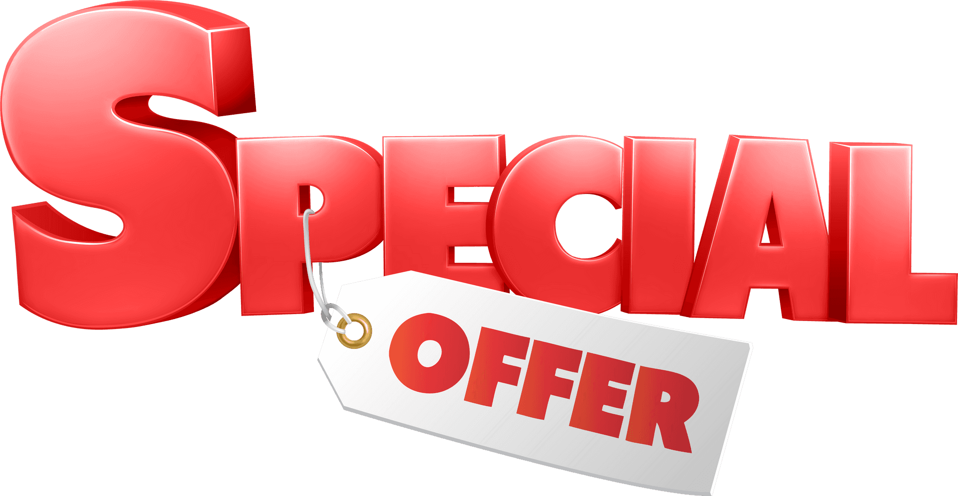 Special Offer3 D Text Tag PNG