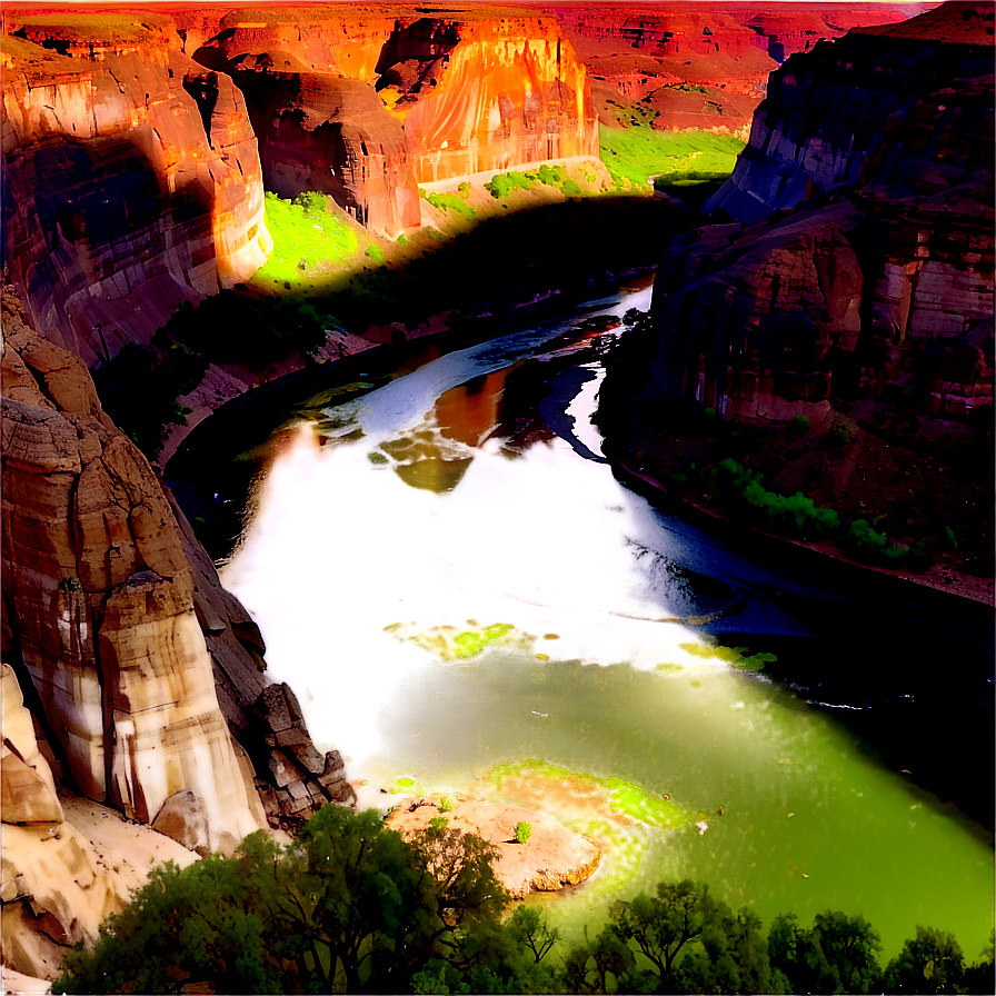 Spectacular Canyon View Png 06112024 PNG