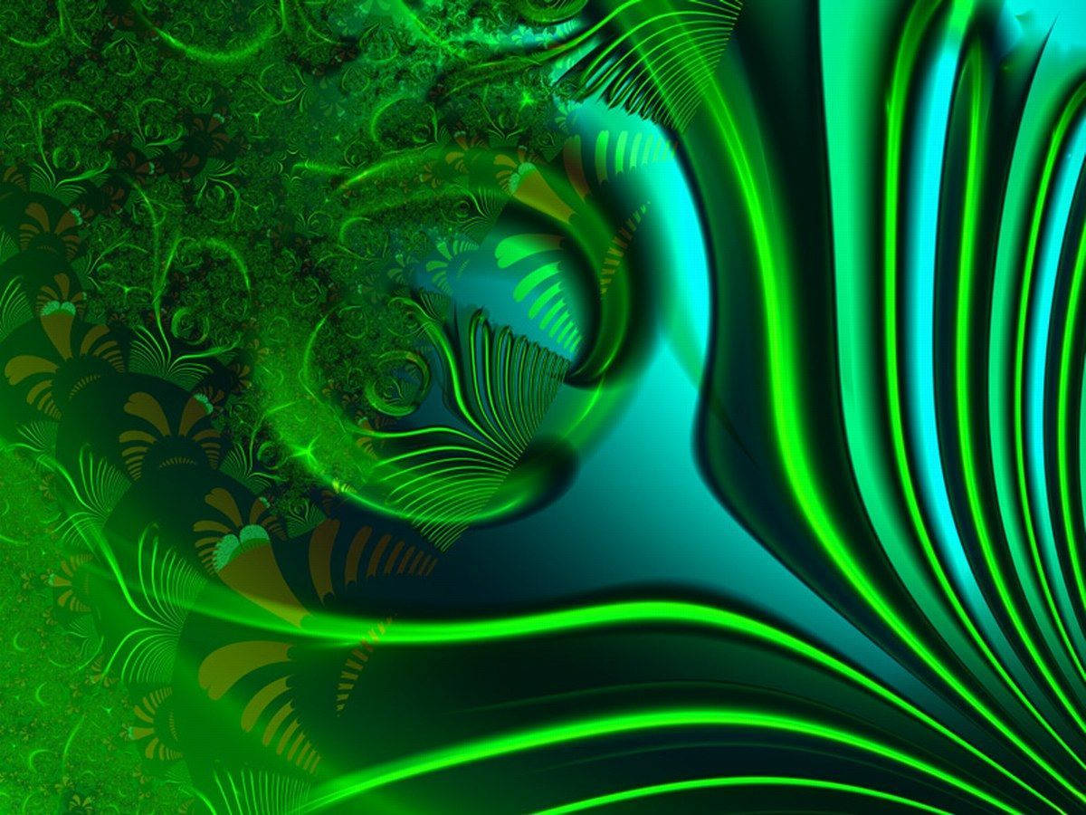Spectacular Green Abstract Wallpaper