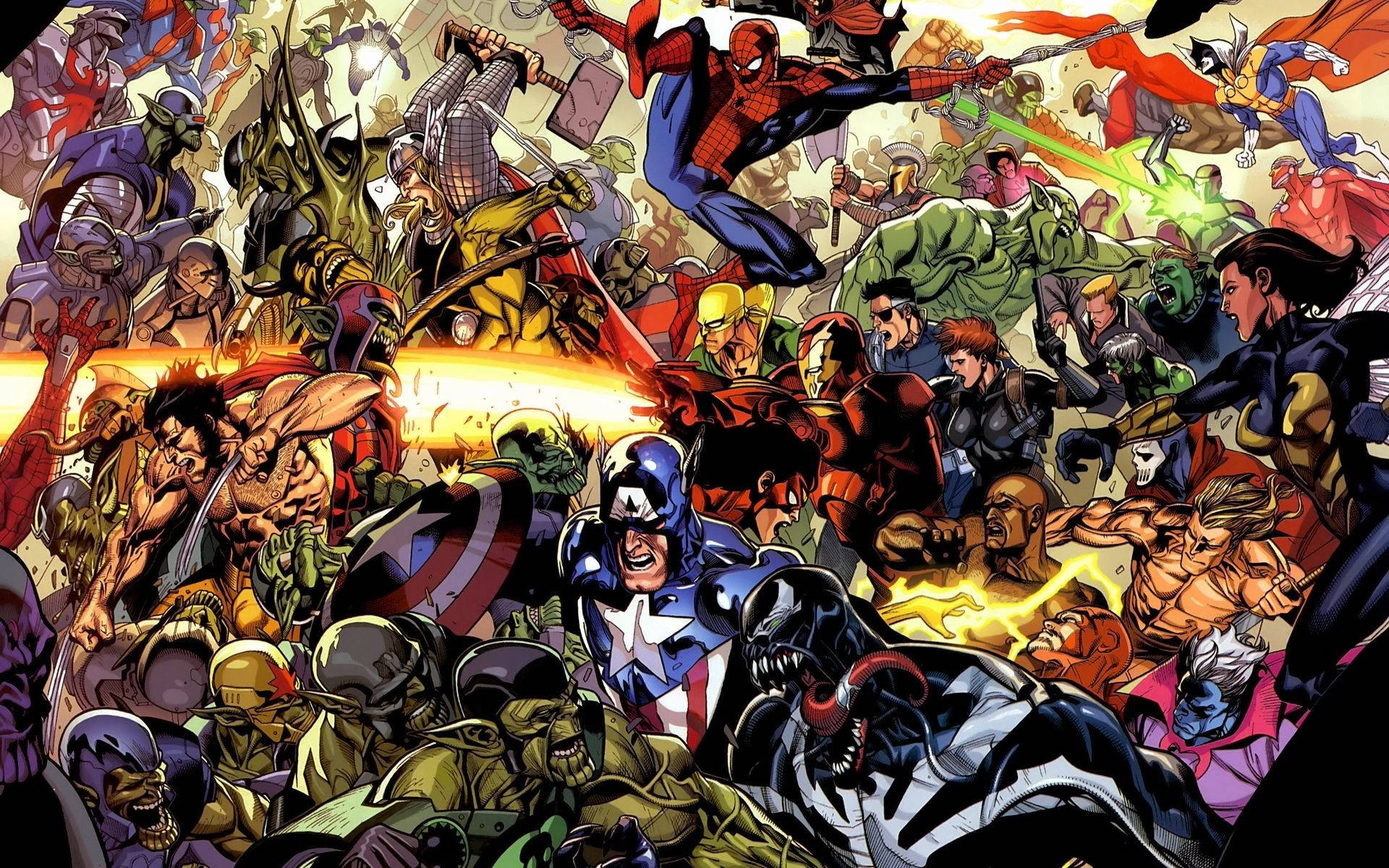 Spectacular Marvel Comic Book Wallpaper