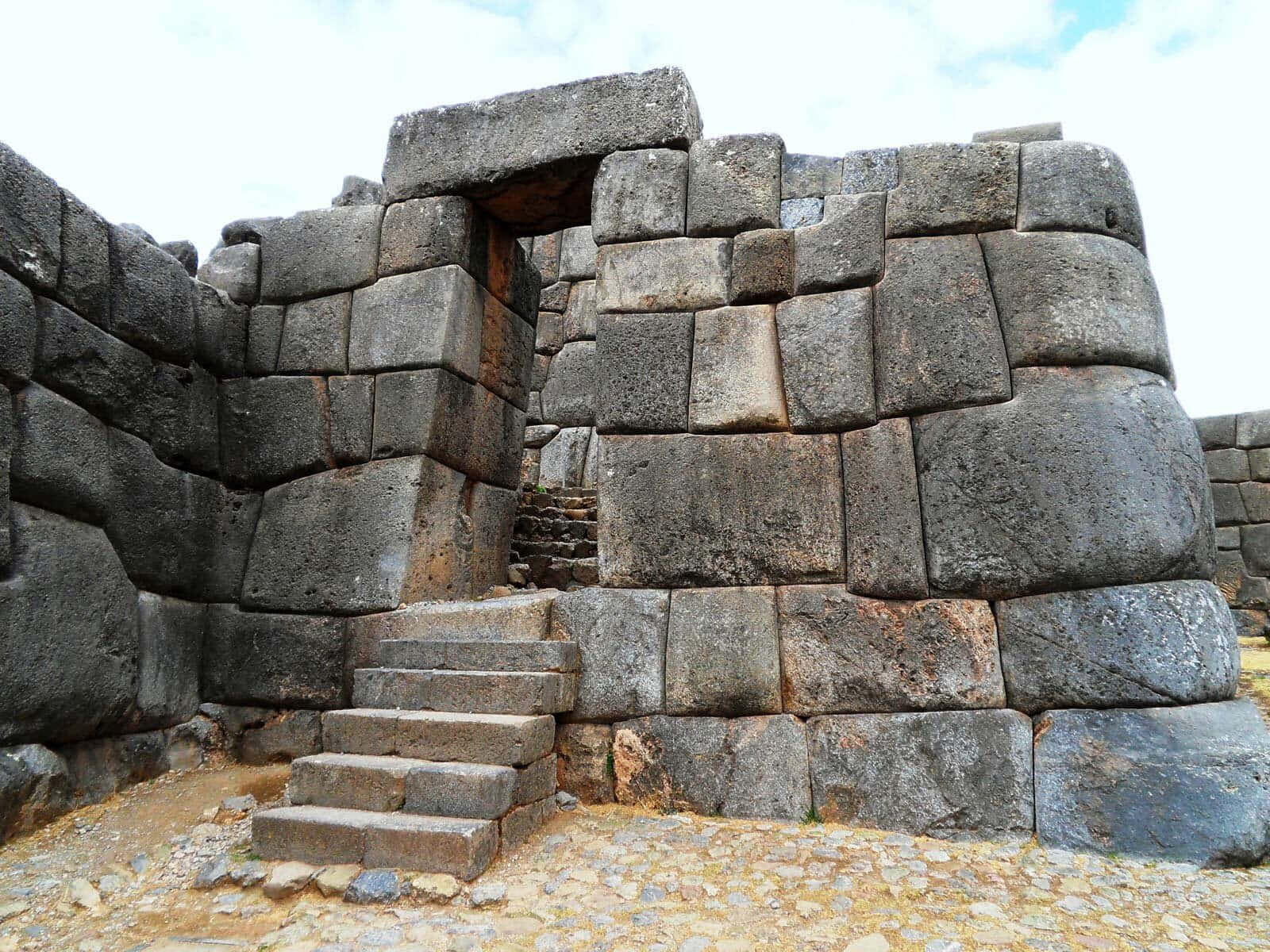 Spectacular Scene Of Sacsayhuaman Fortress Wallpaper