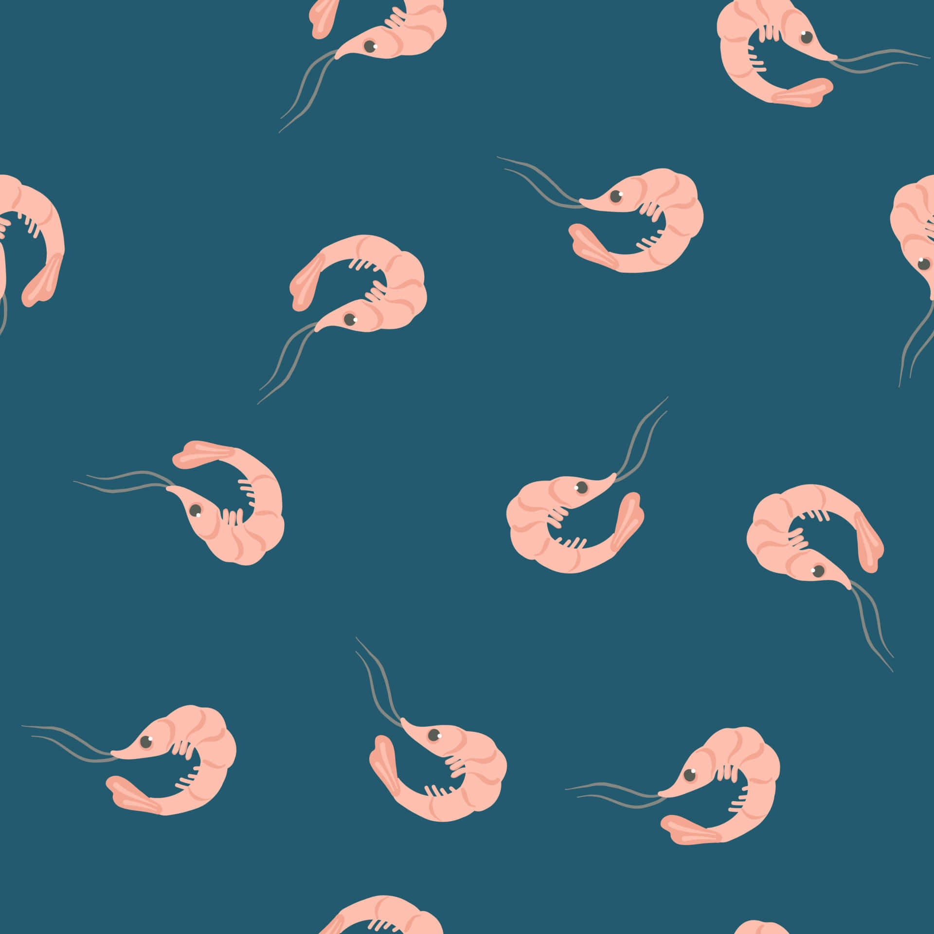 Spectacular View Of A Colorful Shrimp Underwater Wallpaper