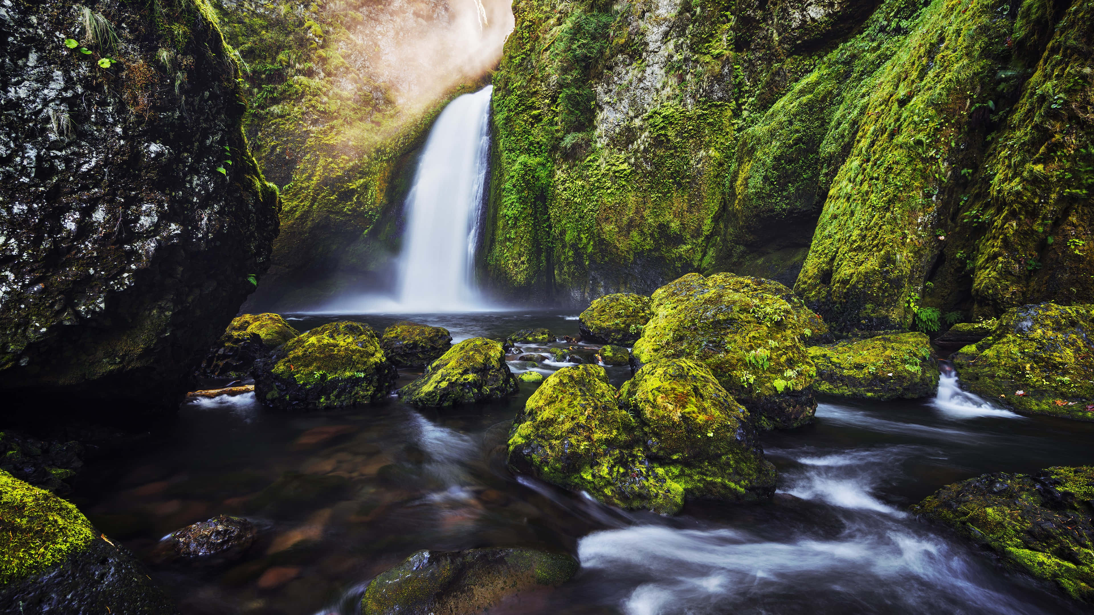 Spectacular Vision Of Nature's Art - 4k Waterfall Wallpaper