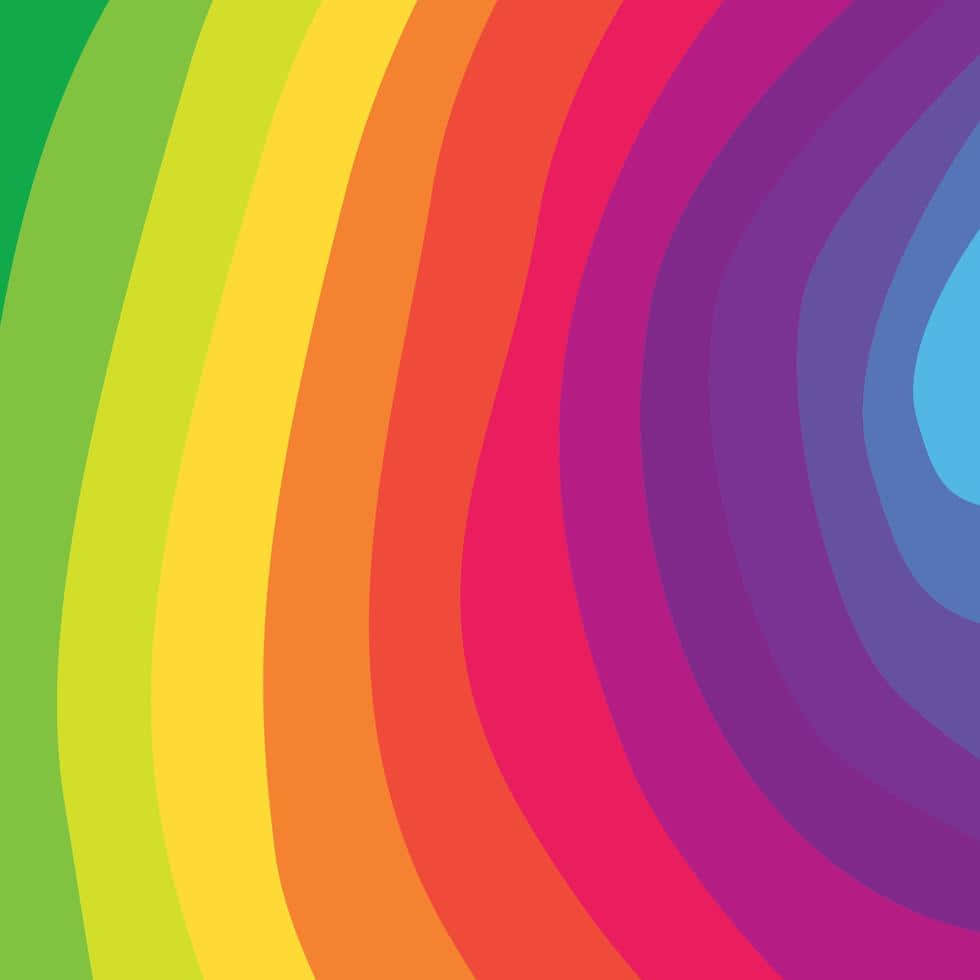 A Colorful Rainbow Background With A Swirling Pattern