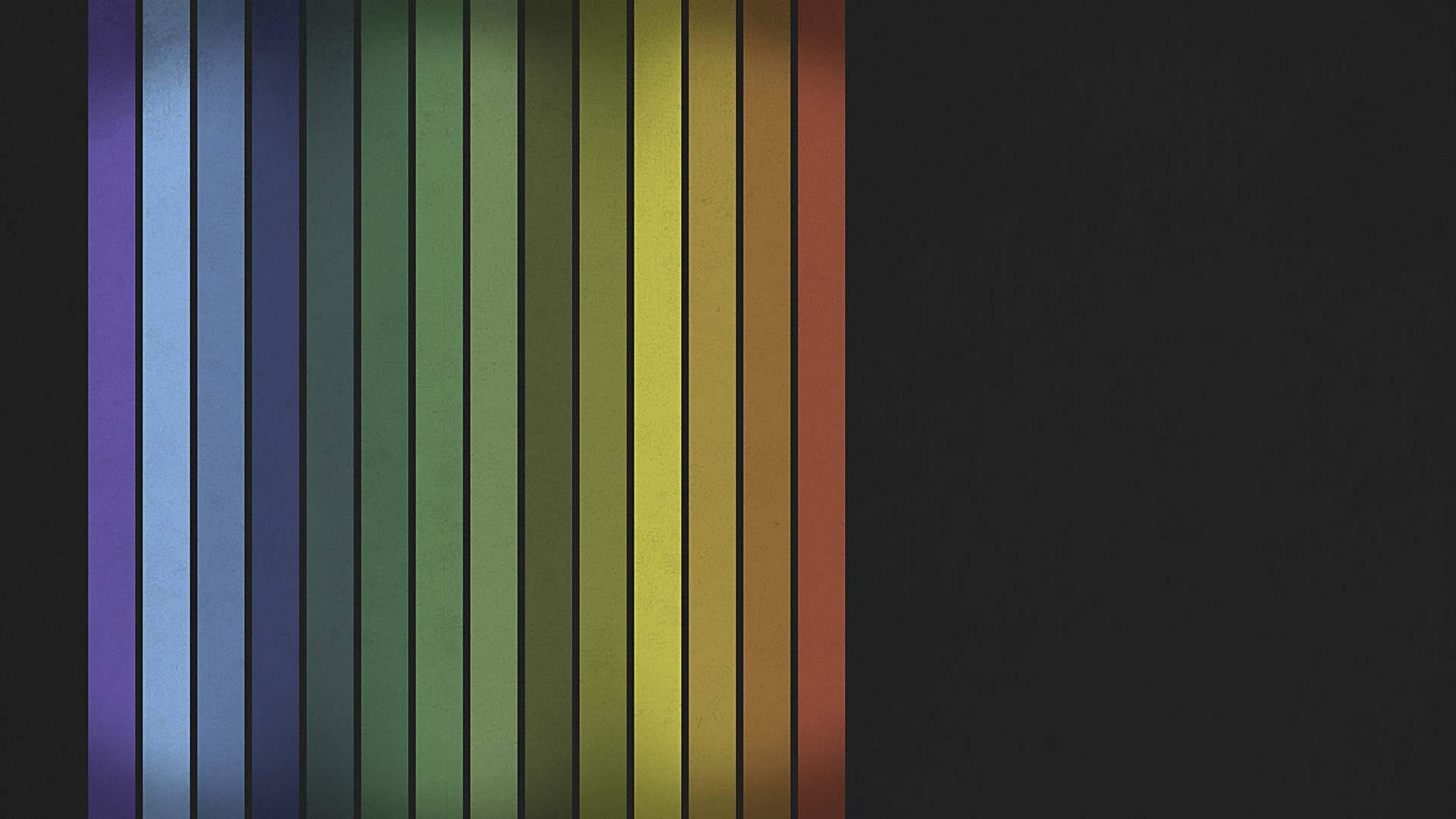 Spectrum Stripes In Black Wallpaper