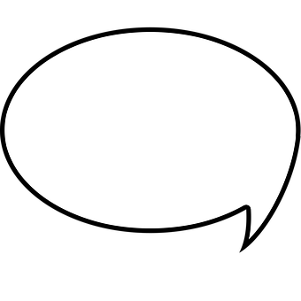 Speech Balloon Icon Black Background PNG