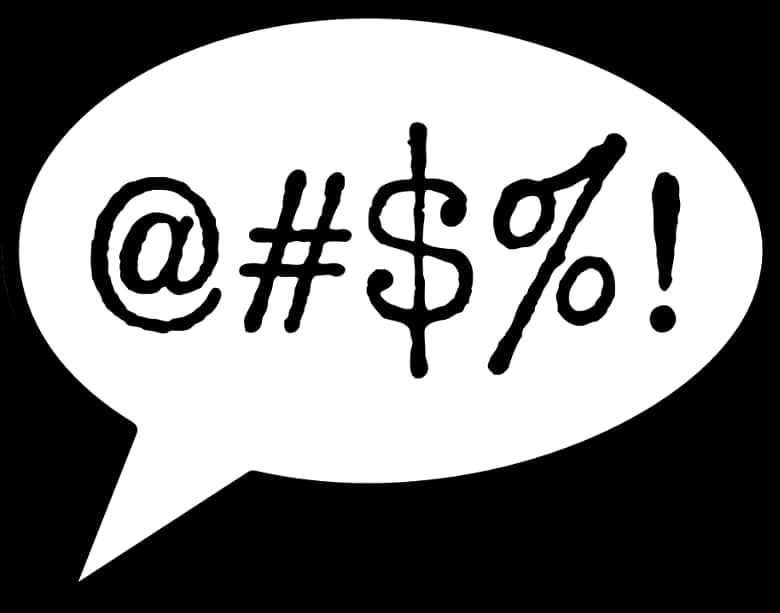 Speech Bubble Expletive Symbols PNG