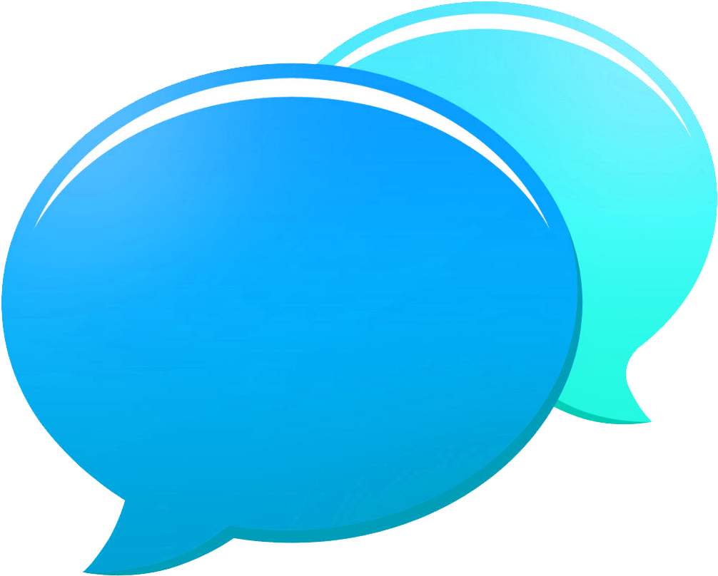 Speech Bubble Icon Blueand Green PNG