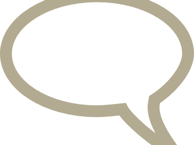 Speech Bubble Icon Golden Outline PNG