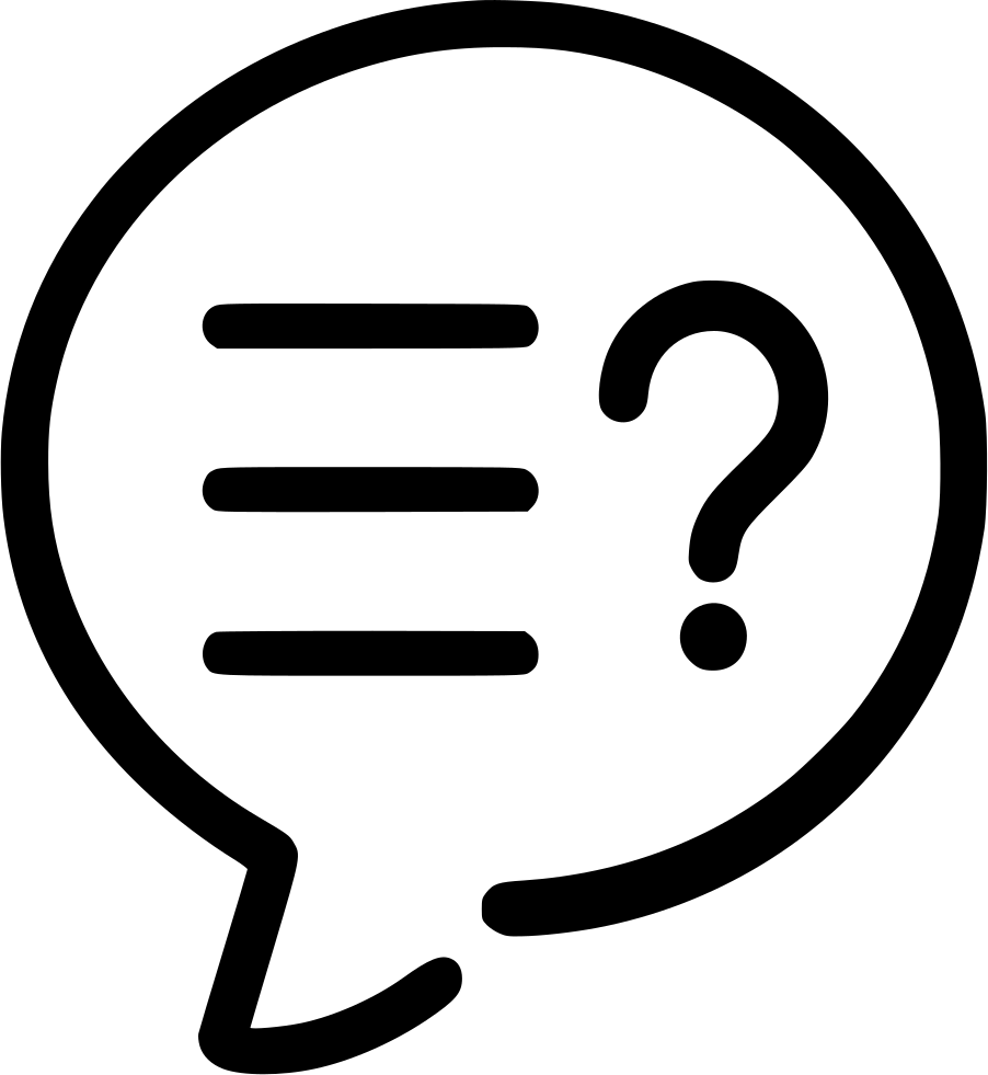 Speech Bubble Question Mark PNG