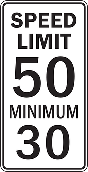 Speed Limit Sign50 Minimum30.jpg PNG