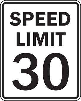 Speed Limit30 Sign PNG