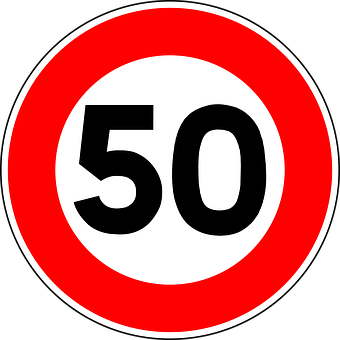 Speed Limit50 Sign PNG