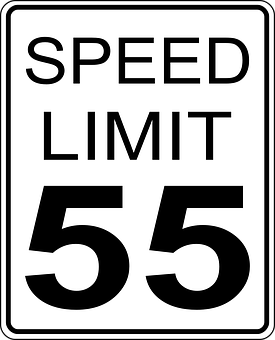 Speed Limit55 Sign PNG