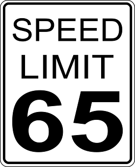 Speed Limit65 Sign PNG