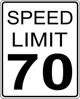 Speed Limit70 Sign PNG