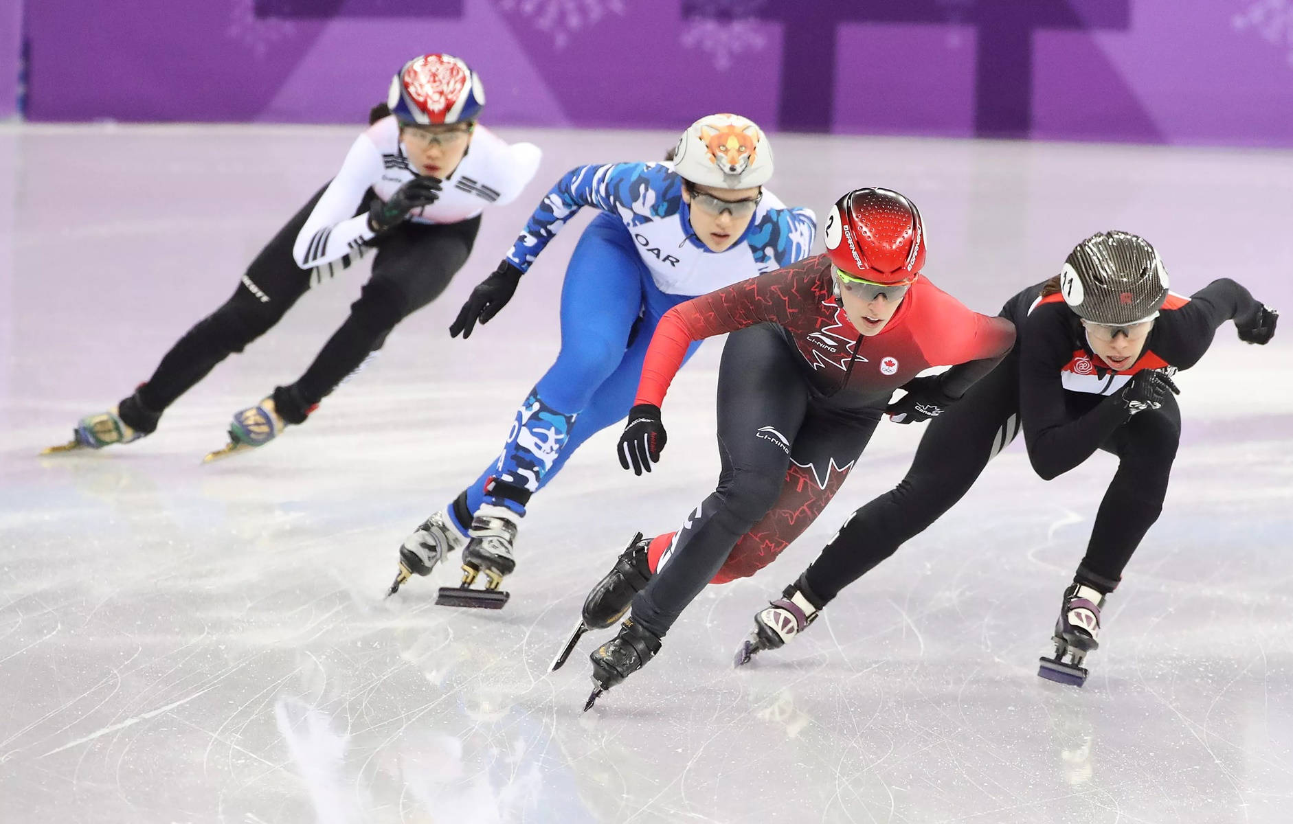 Speed Skating In Women's Short Track Relay 2018 Wallpaper