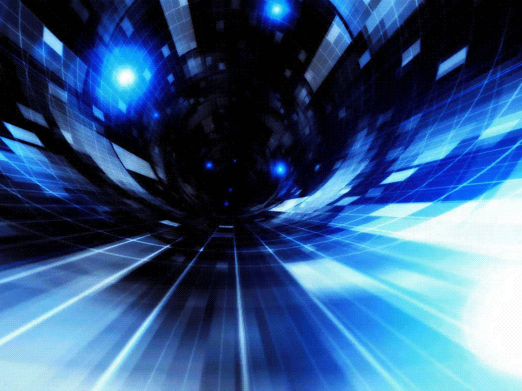 Speed Tunnel Black And Blue Background Wallpaper