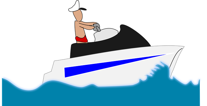 Speedboat Graphic Illustration PNG