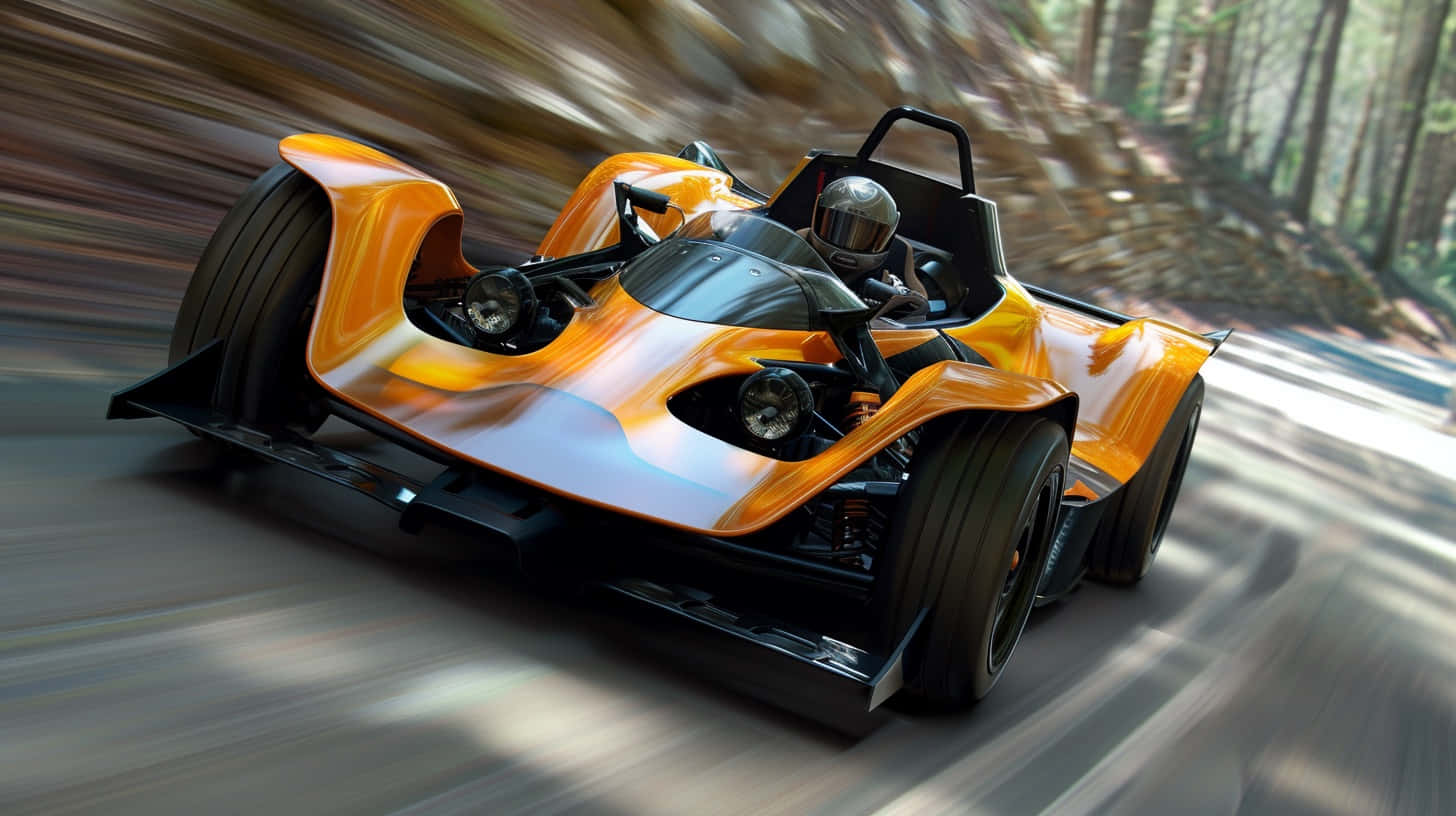 Speeding Can Am Racecarin Action Wallpaper