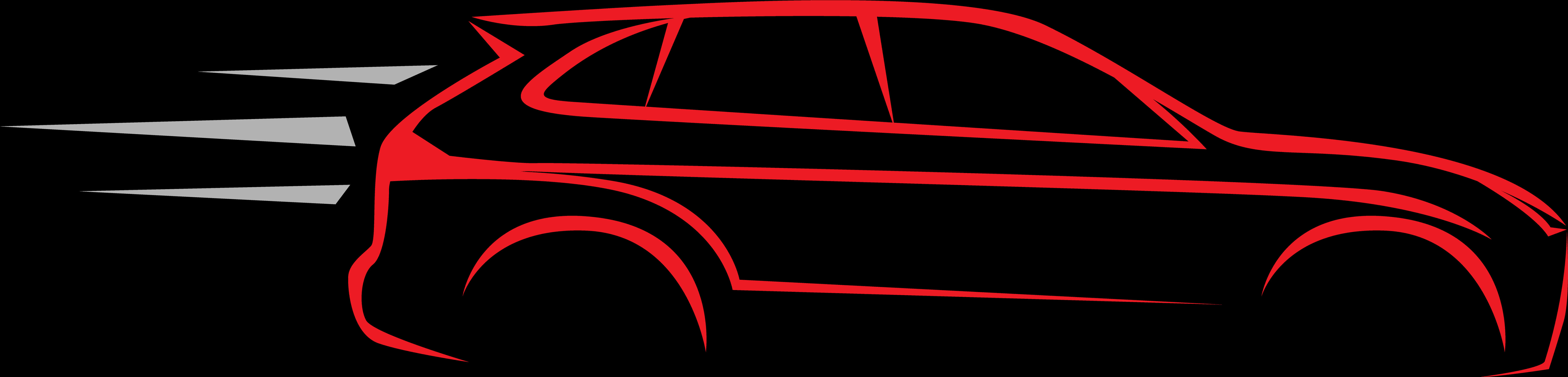 Speeding Car Vector Graphic PNG